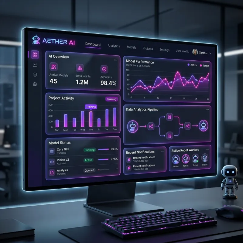 Dashboard de herramientas de Inteligencia Artificial